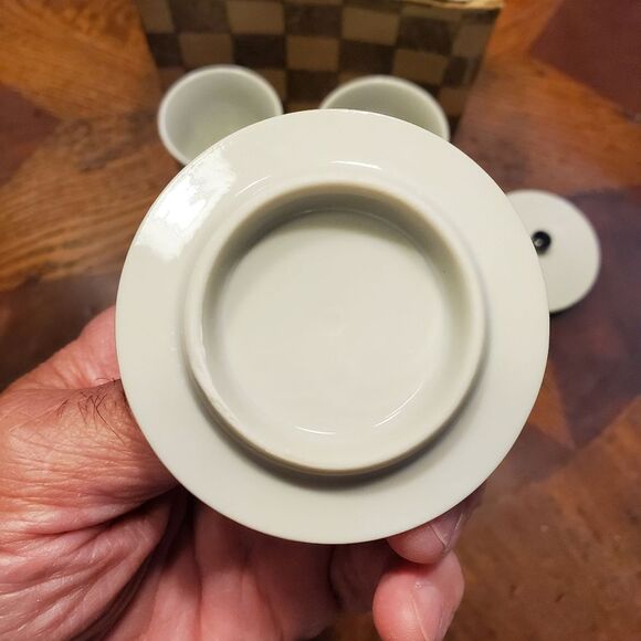 Vintage Japanese Kyoto Geisha Husband and Wife Boxed Lidded Tea Cups - Picture 11 of 15